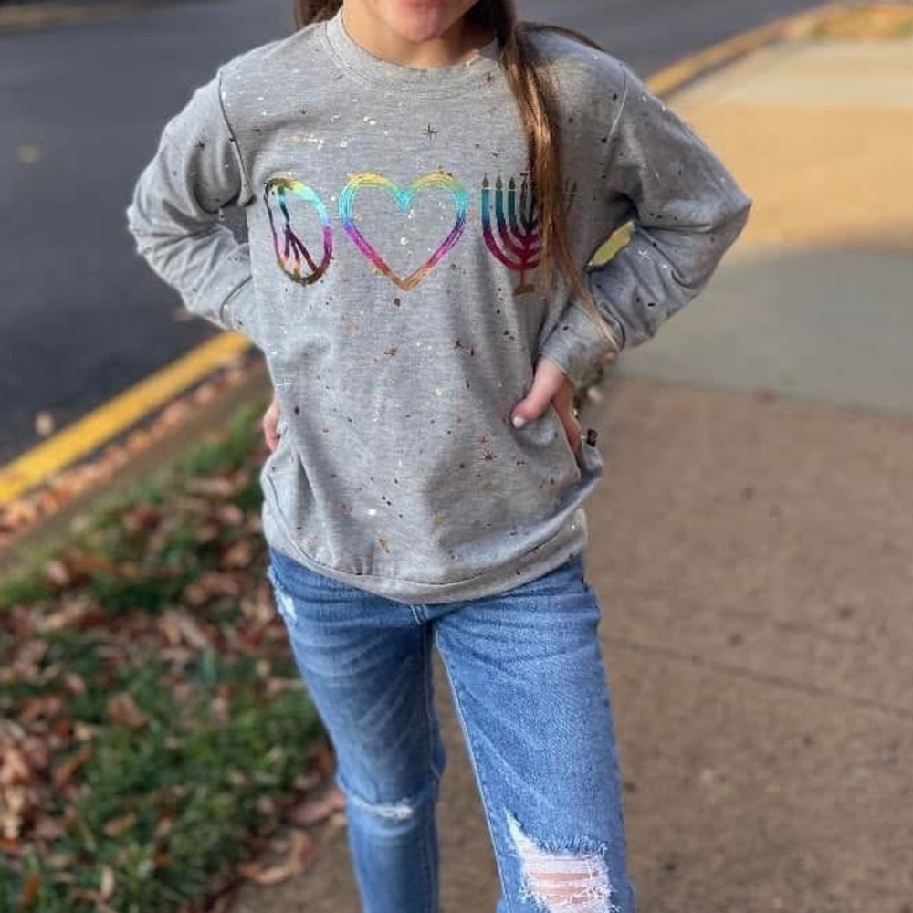 NWT Pixie Lane Hanukkah Sweatshirt - Picture 7 of 7